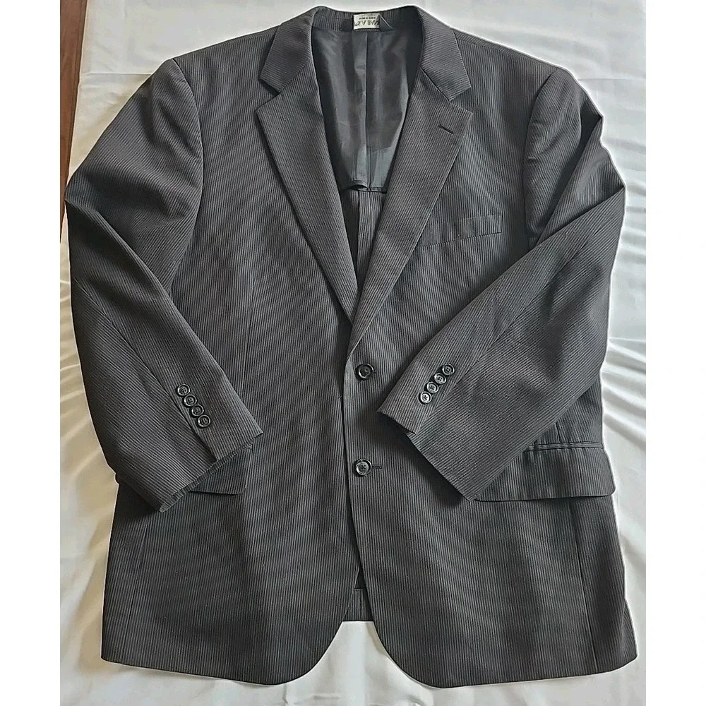 Jos. A. Bank Wool Pinstripe Sport Coat‎ Men's 44S Stay Cool Blazer